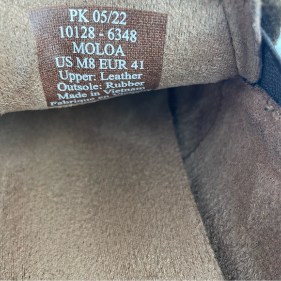 Olukai Moloa Ray Toffee Brown Leather Casual Slip On Shoes - Picture 11 of 12